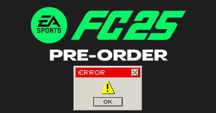 Cannot pre order FC 25 - unknown error