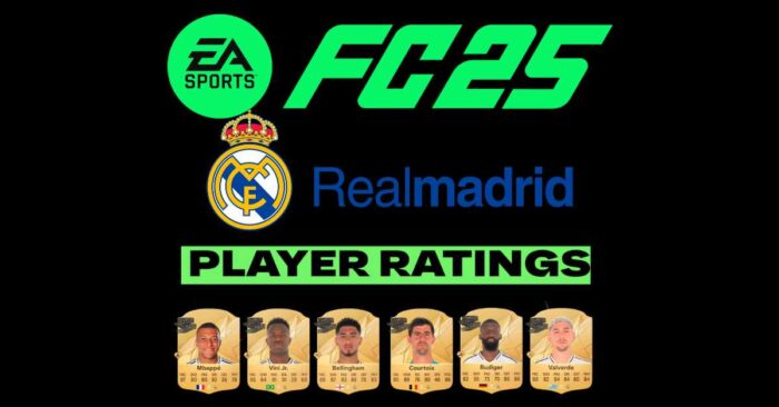 fc 25 real madrid player card ratings